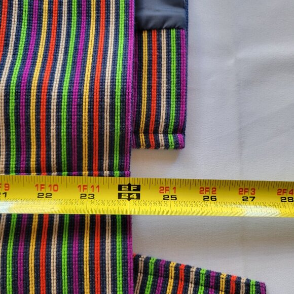 New Talbots Women’s Multicolor Blue Yellow Striped Rainbow Cotton Jacket (14) - Picture 16 of 16